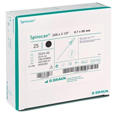 Spinalkanülen Spinocan schwarz, 22G, 0.7 x 75 mm / 25 Stück