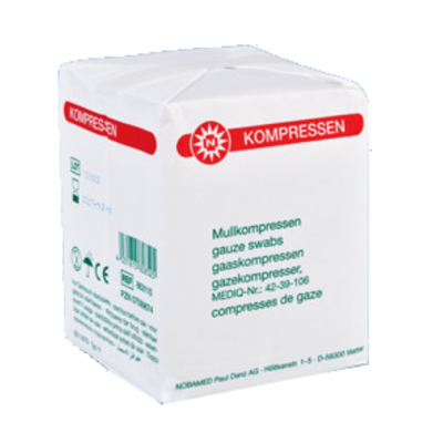 Gazekompressen 8-fach, 7.5 x 7.5 cm, unsteril, 100 Stück