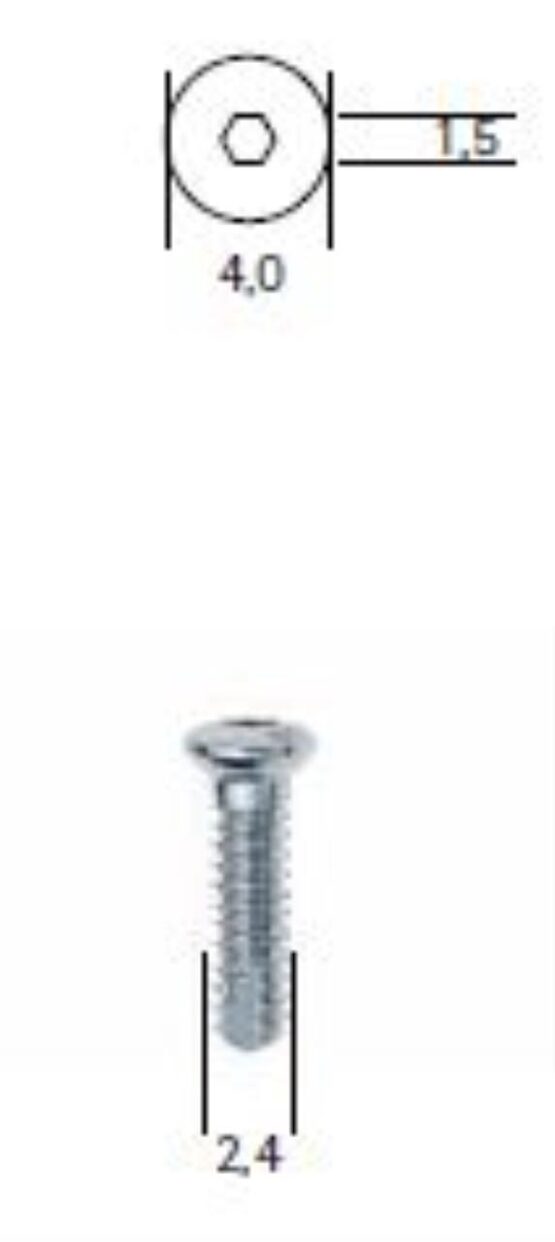 Knochenschraube Corticalis selbstschn. 2.4 x 28mm, Aesculap, 1Stk.