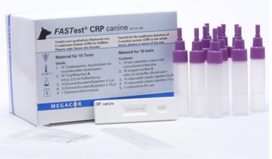 Megacor FASTest CRP canine, 10 Tests