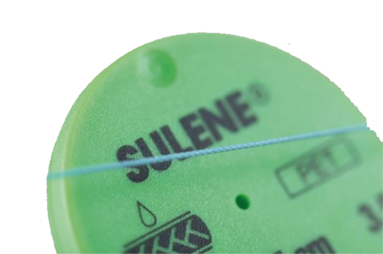 Sulene Polyester grün, USP 6, HRT-48 / 75cm / 24 Stück