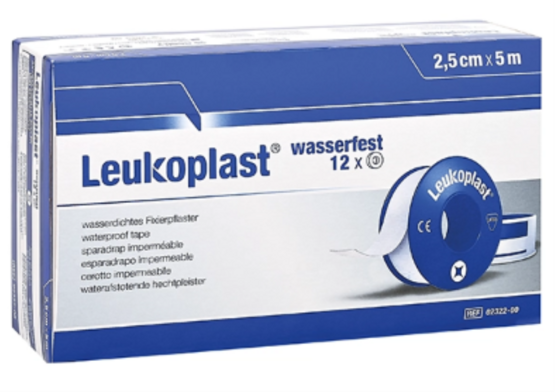 Leukoplast wasserfest, 2,5 cm x 5 m, 12 Stück