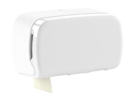 Toilettenpapierspender für 2 Rolleni, weiss matt, 1 Stück (298x170x113mm)