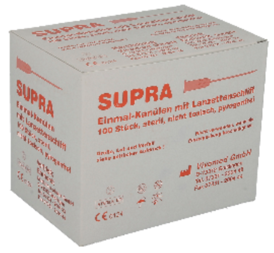 Einmalkanülen Medoject 2.0 x 70 mm, 100 Stück, Supra Ersatz