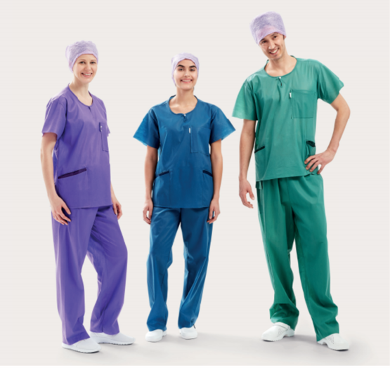 OP-Hose Barrier Scrub Suit blau, Grösse M, 48 Stück