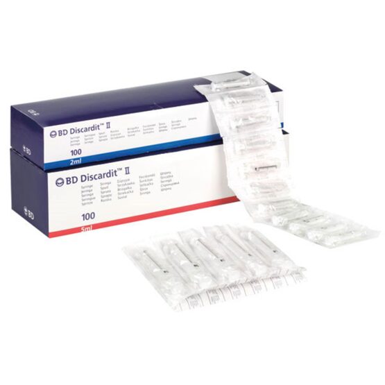 BD Discardit Einmalspritzen 2-teilig 5 ml, 100 Stk