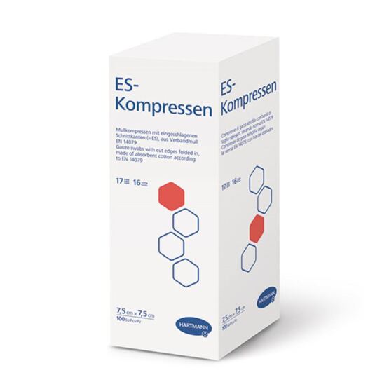 Gazekompressen IVF Hartmann, 8-fach, 5 x 5 cm, 100 Stück
