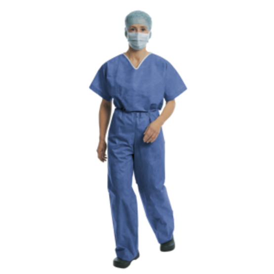 Foliodress Suit, blau, Kasack und Hose, Grösse S, 50 Stück