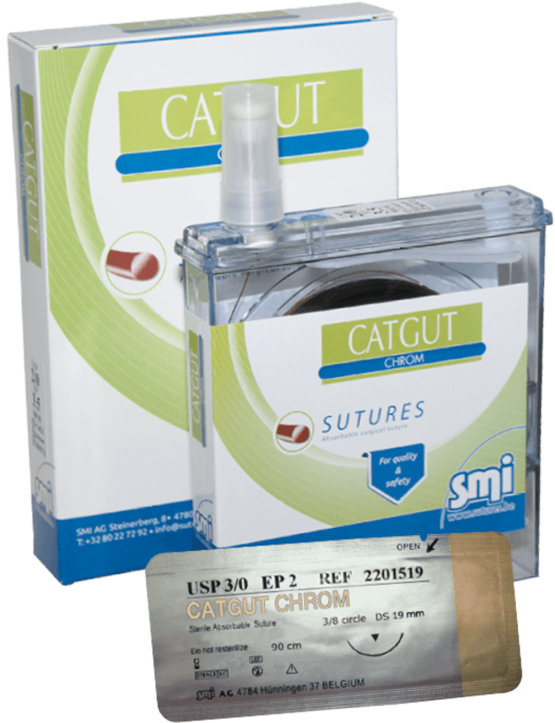 Catgut Chrom SMI, USP 3-0, 100m