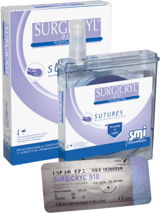 Surgicryl 910 SMI, 2-0, 25m Rolle, violett, in Kassette